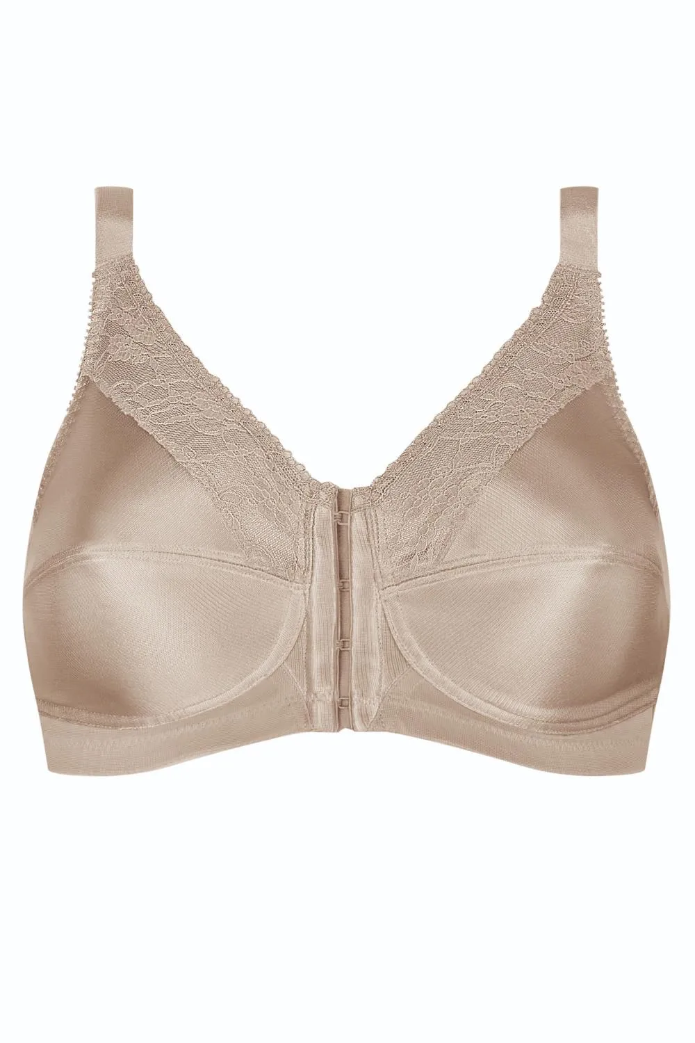 Amoena Nancy Wire-free Front-Closure Bra, Light Nude (44739)