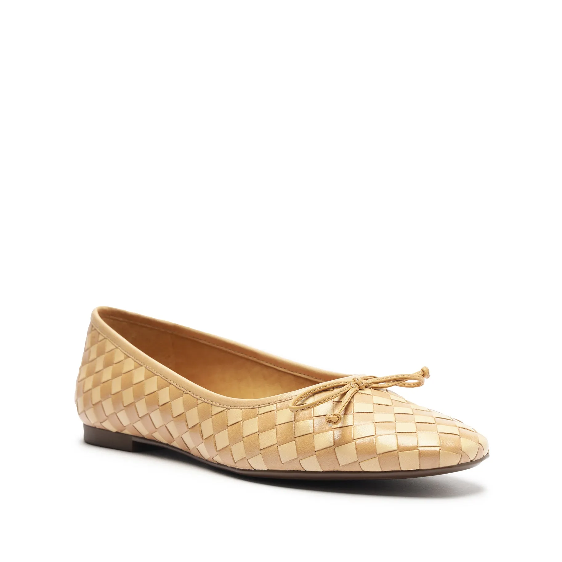 Arissa Woven Leather Flat