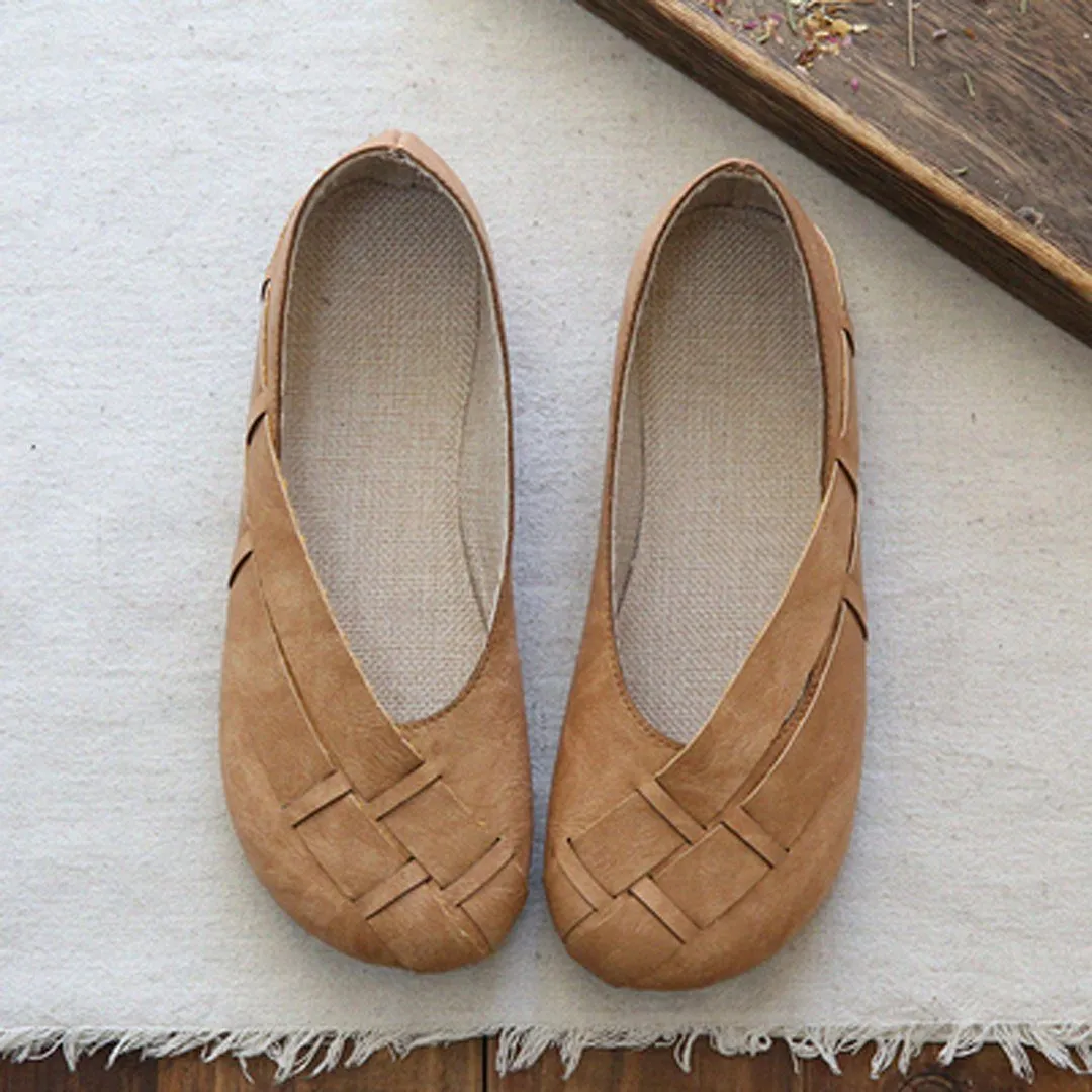 Babakud Soft Soled Woven Flat Shoes