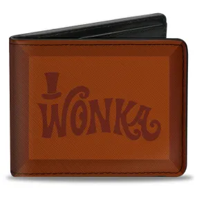 Bi-Fold Wallet - Willy Wonka and the Chocolate Factory WONKA Chocolate Bar Browns by Buckle-Down