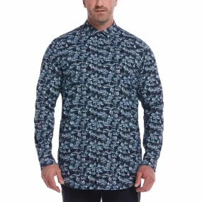 Big & Tall EcoVero Scenic Print Stretch Shirt