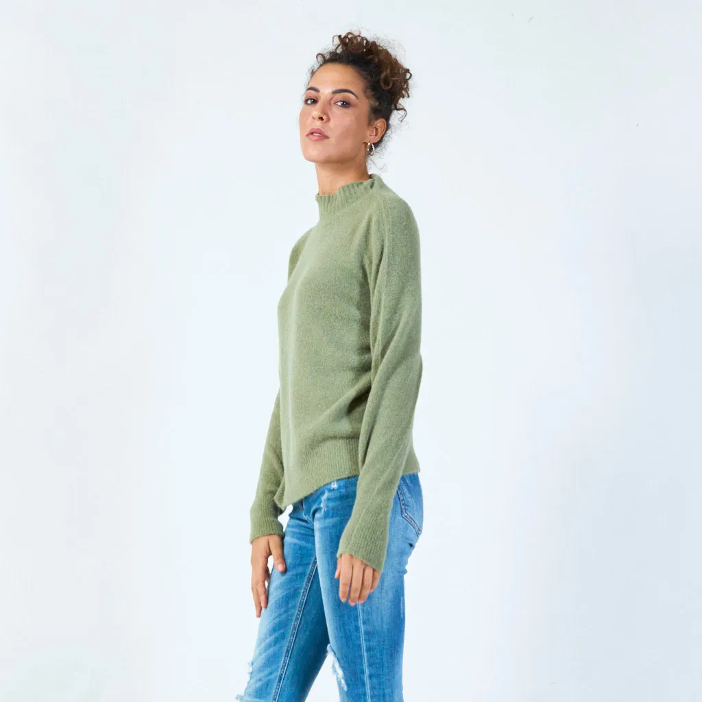 Cozy mock neck sweater wholesale