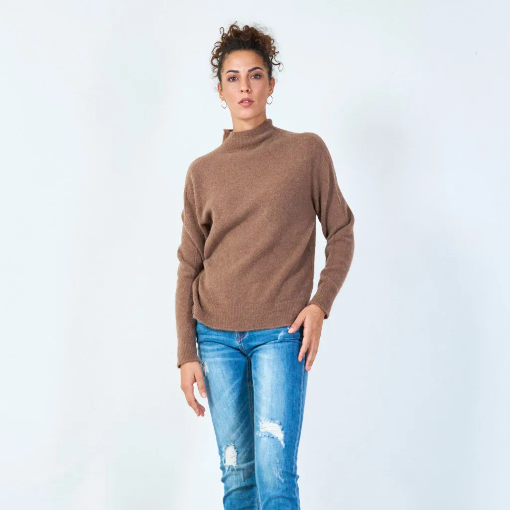 Cozy mock neck sweater wholesale