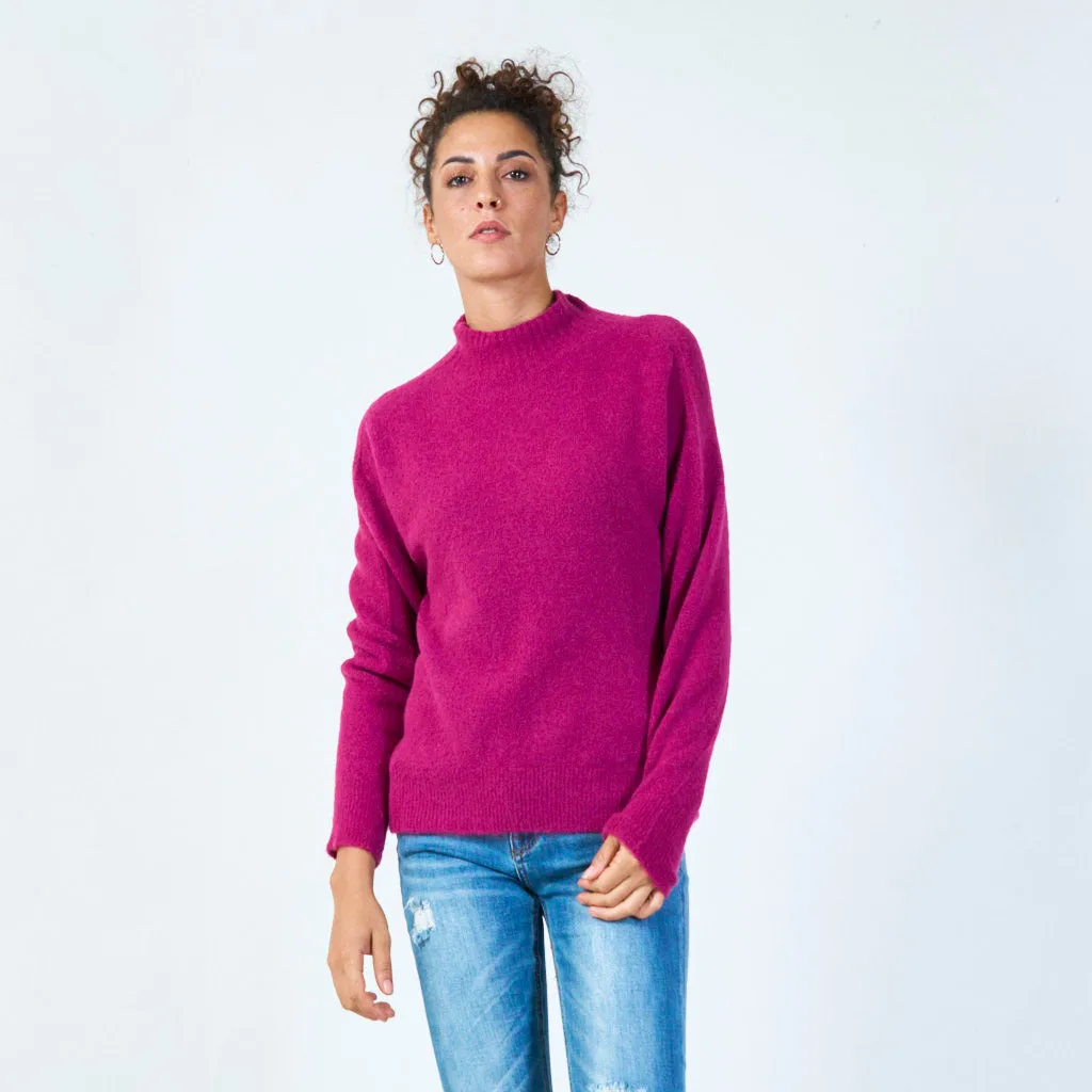 Cozy mock neck sweater wholesale