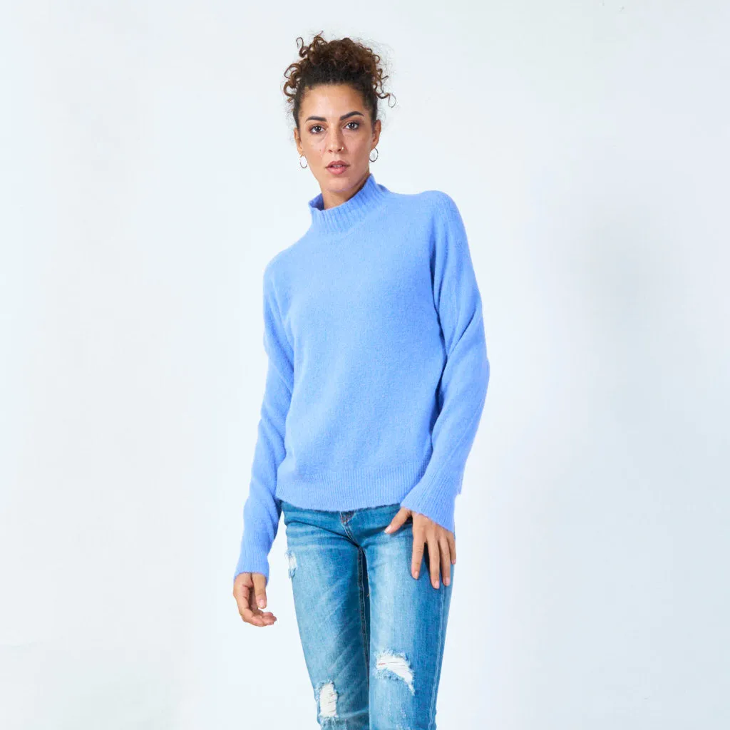 Cozy mock neck sweater wholesale