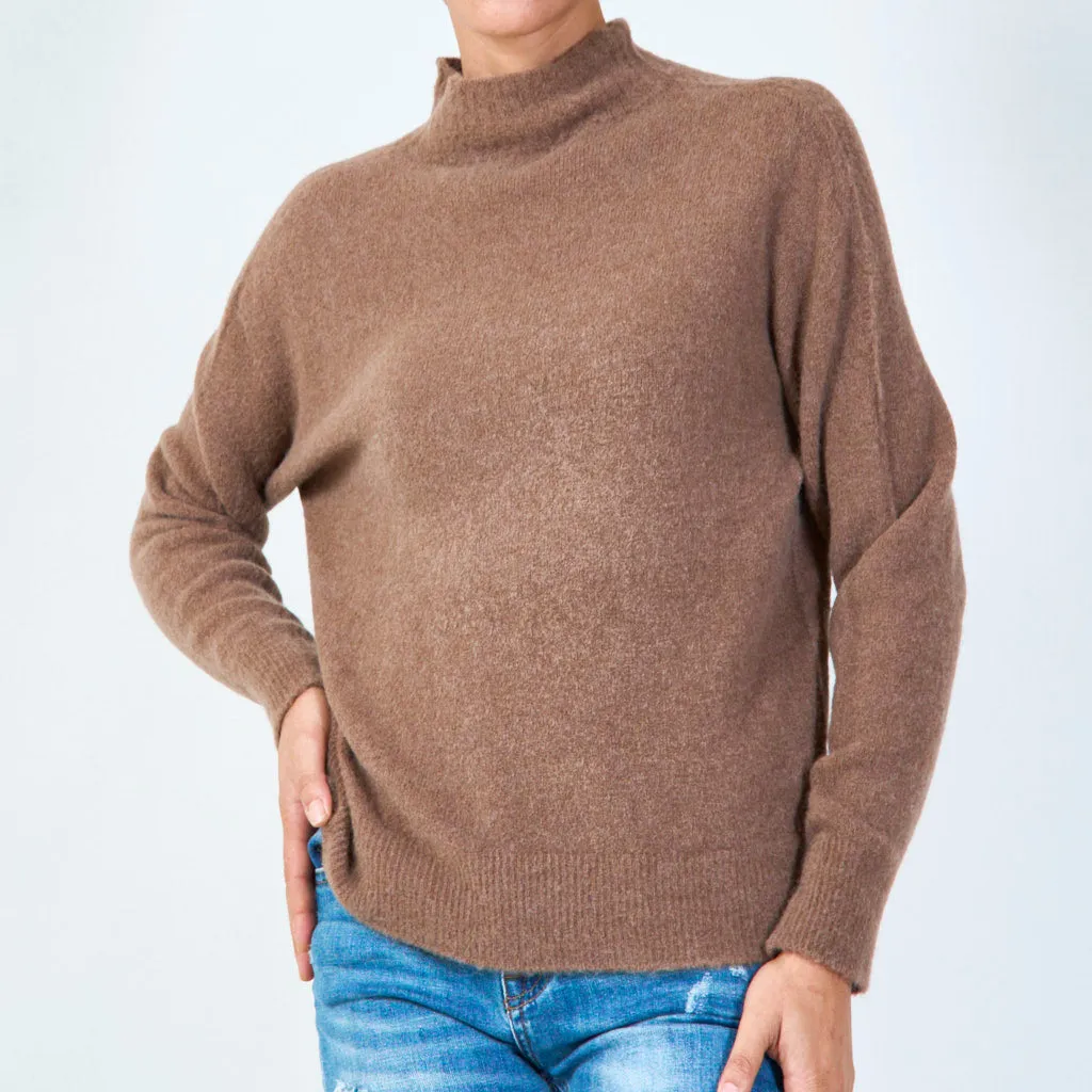 Cozy mock neck sweater wholesale