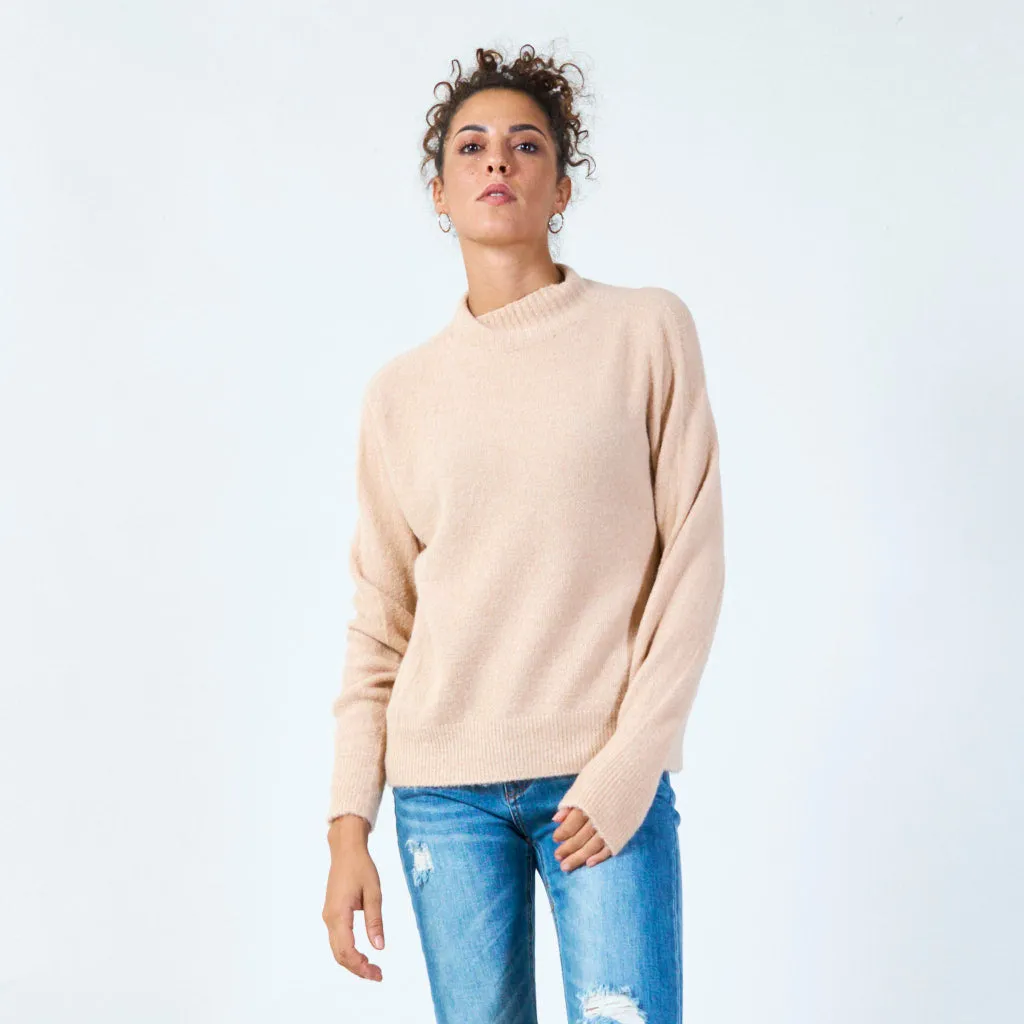 Cozy mock neck sweater wholesale