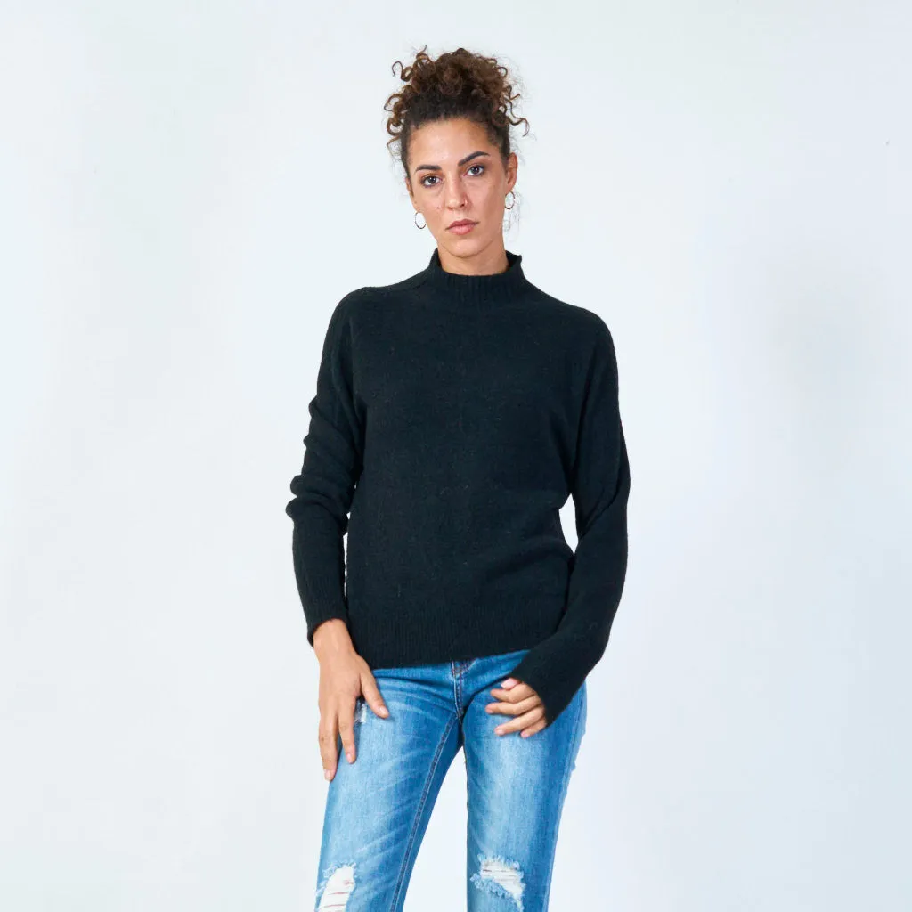 Cozy mock neck sweater wholesale