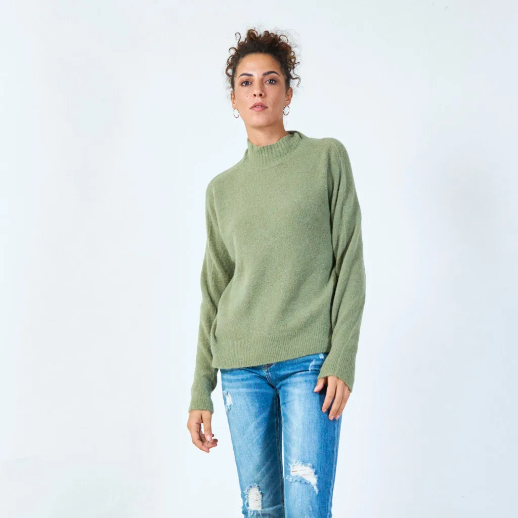 Cozy mock neck sweater wholesale