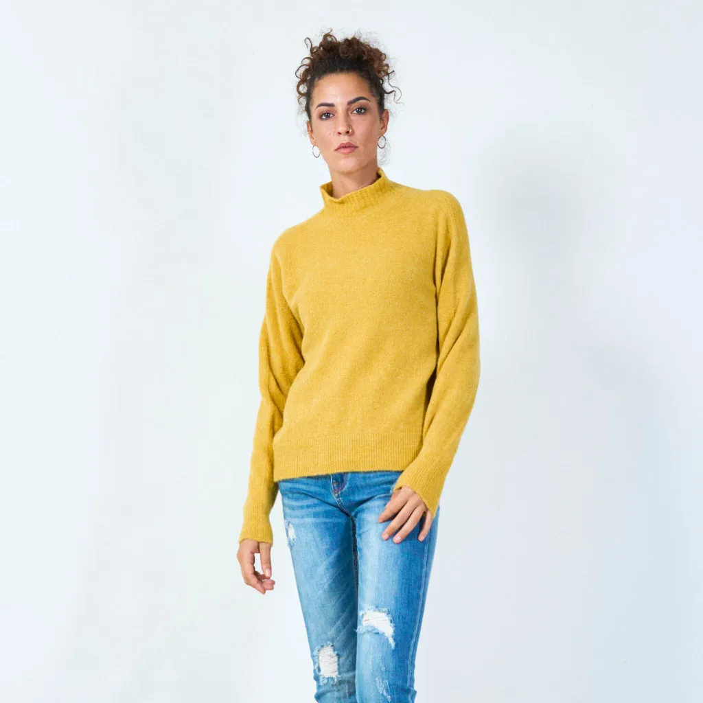 Cozy mock neck sweater wholesale