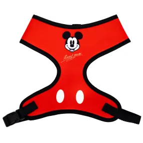 Disney Pet Harness, Mickey Mouse Smiling Face Red Black White by Buckle-Down