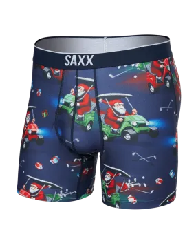 Saxx Underwear Volt Breathable Mesh Boxer Briefs - Open Sleigh-Navy