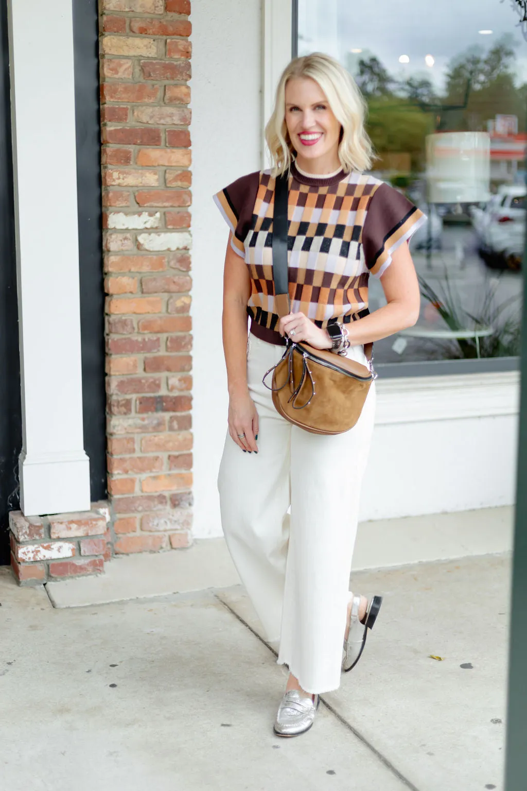 Short Sleeve Textured Knit Top